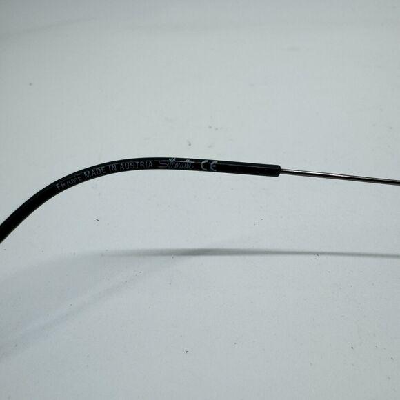 SILHOUETTE M7434 /65 V 6072 Eyeglasses Frames 48-21 Black Rimless H11856 - Picture 5 of 7